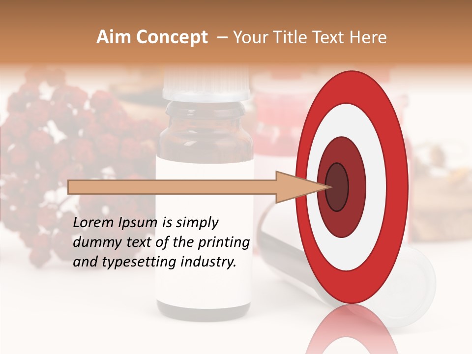 Label Heal Brown PowerPoint Template
