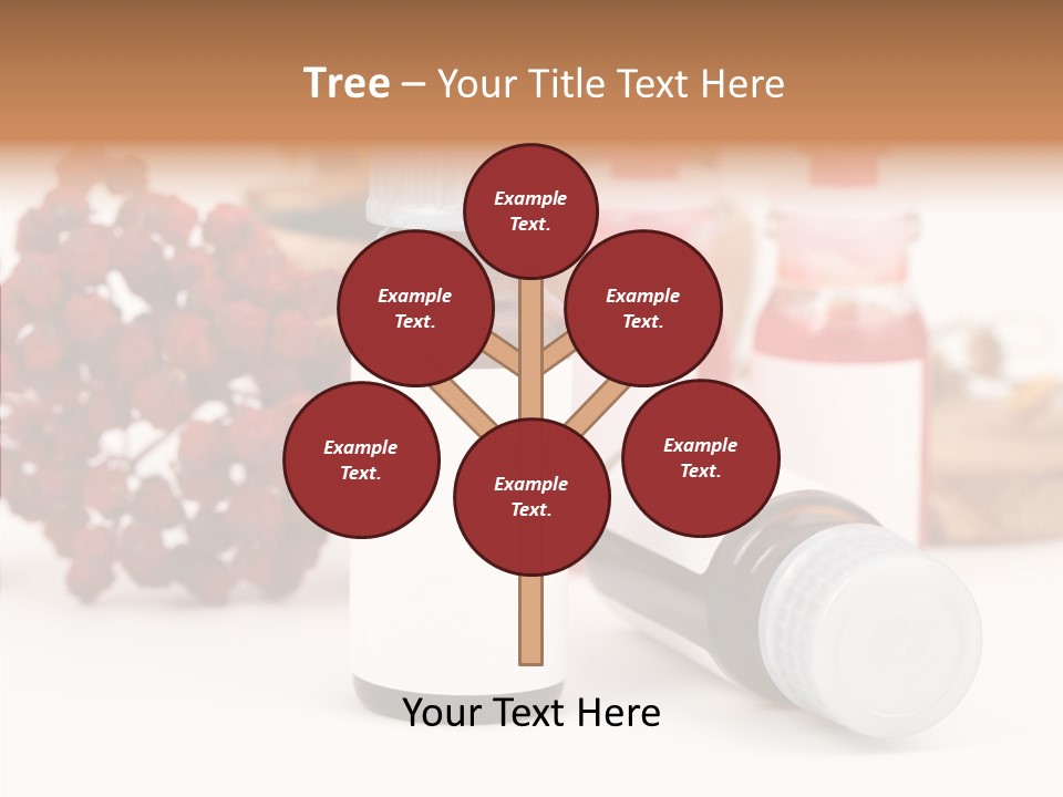 Label Heal Brown PowerPoint Template