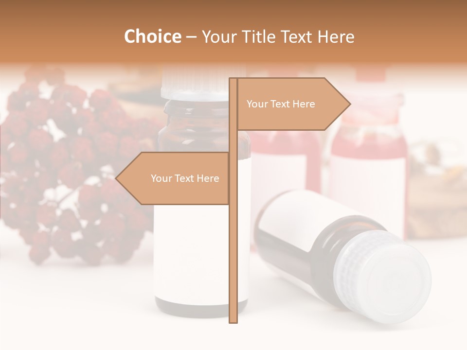 Label Heal Brown PowerPoint Template