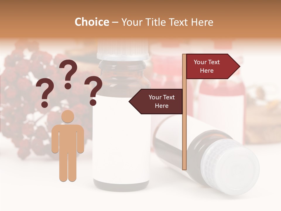 Label Heal Brown PowerPoint Template