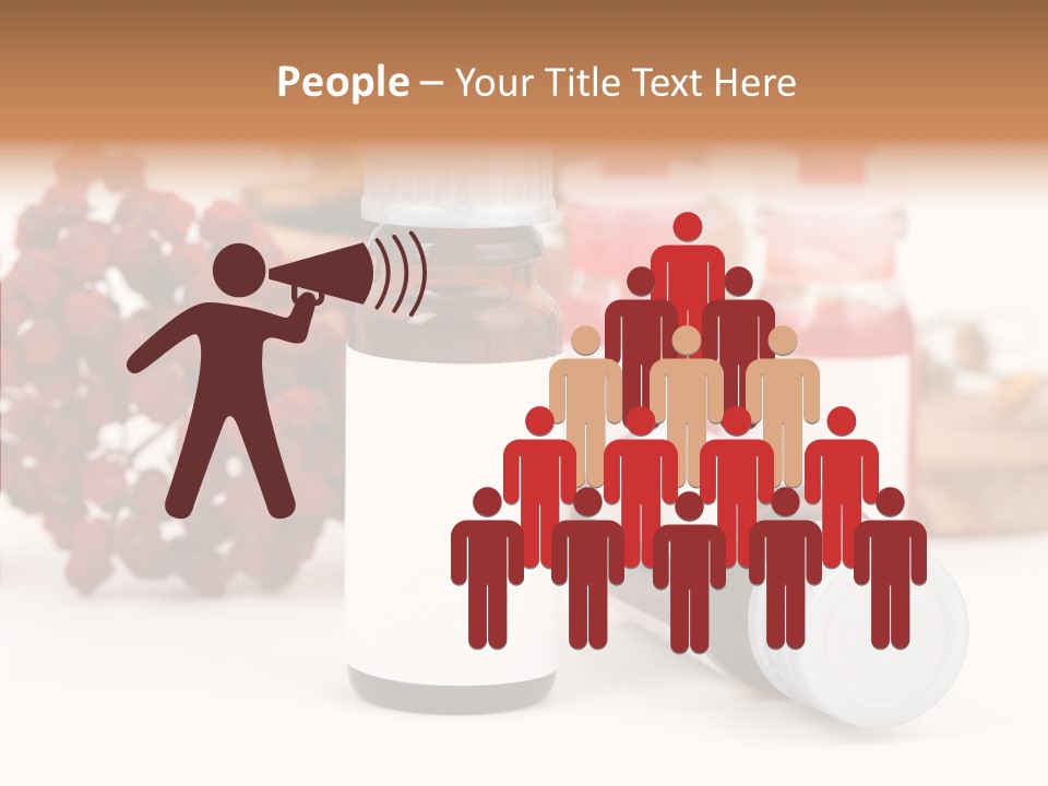 Label Heal Brown PowerPoint Template