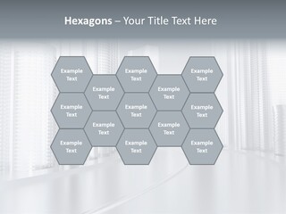 Glass Cityscape Road PowerPoint Template