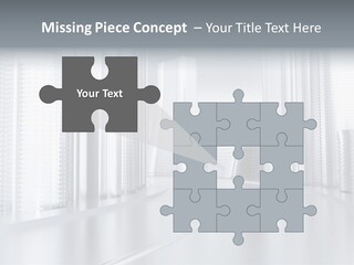 Glass Cityscape Road PowerPoint Template