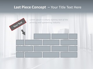 Glass Cityscape Road PowerPoint Template