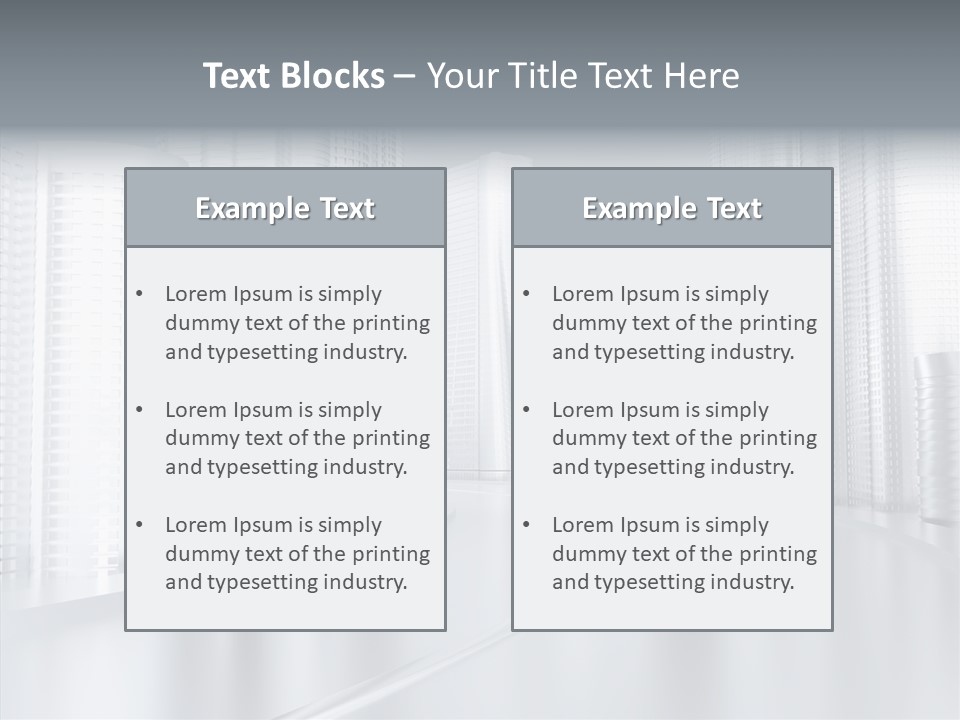 Glass Cityscape Road PowerPoint Template