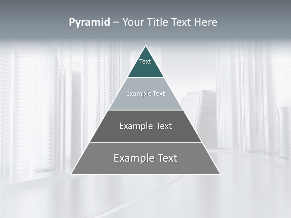 Glass Cityscape Road PowerPoint Template