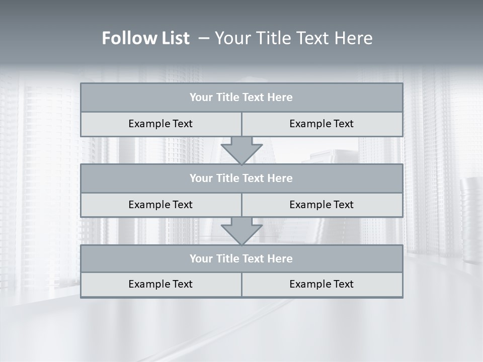 Glass Cityscape Road PowerPoint Template