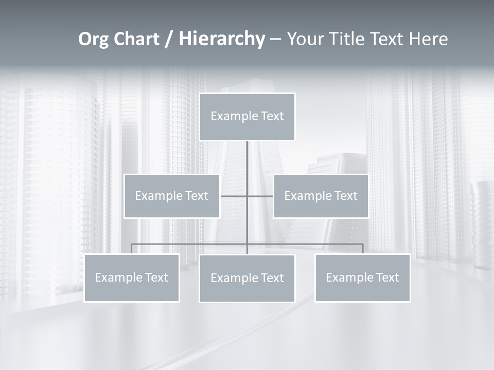 Glass Cityscape Road PowerPoint Template