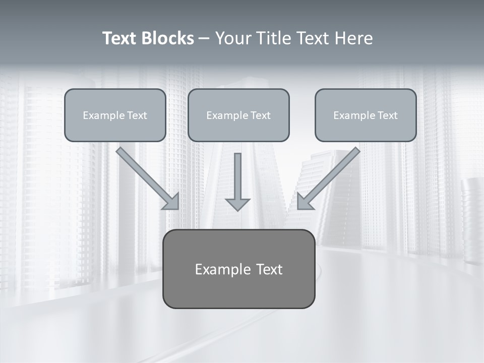 Glass Cityscape Road PowerPoint Template