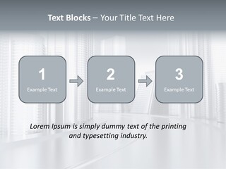 Glass Cityscape Road PowerPoint Template