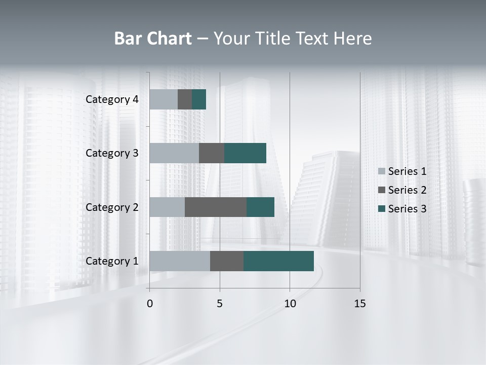 Glass Cityscape Road PowerPoint Template