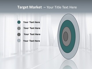 Glass Cityscape Road PowerPoint Template