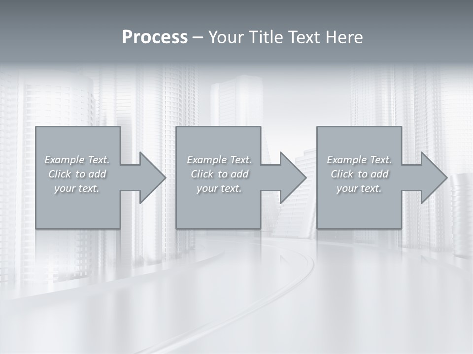 Glass Cityscape Road PowerPoint Template