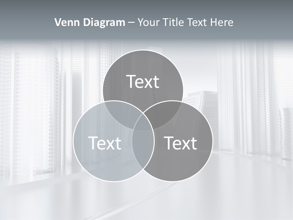 Glass Cityscape Road PowerPoint Template