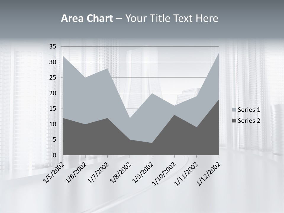Glass Cityscape Road PowerPoint Template