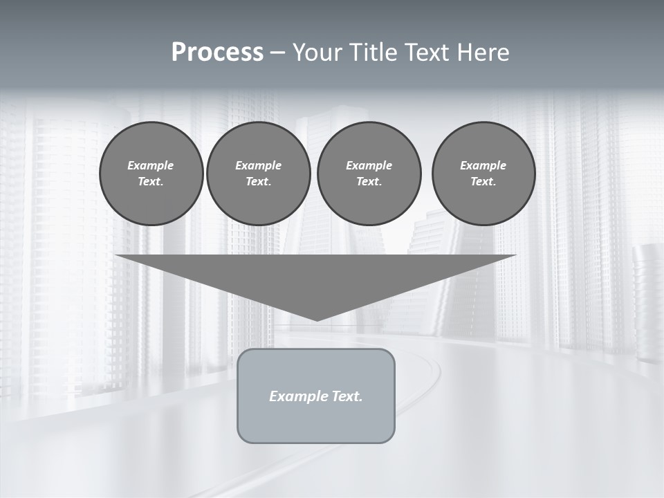 Glass Cityscape Road PowerPoint Template