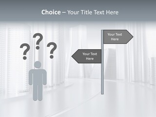 Glass Cityscape Road PowerPoint Template