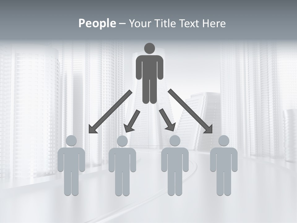 Glass Cityscape Road PowerPoint Template