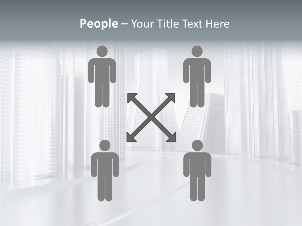 Glass Cityscape Road PowerPoint Template