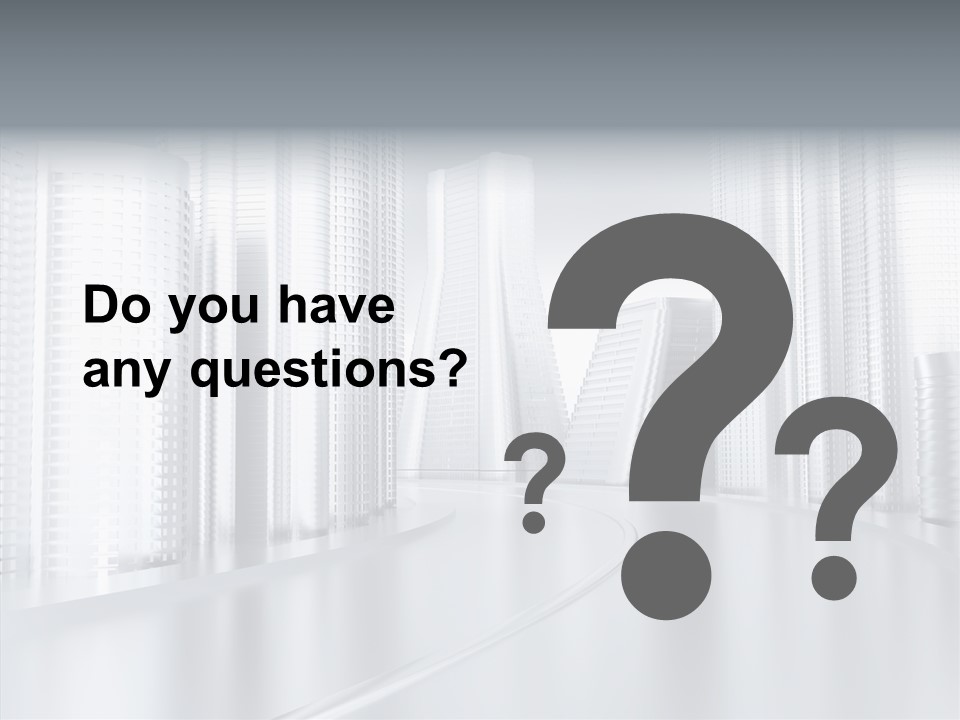 Glass Cityscape Road PowerPoint Template