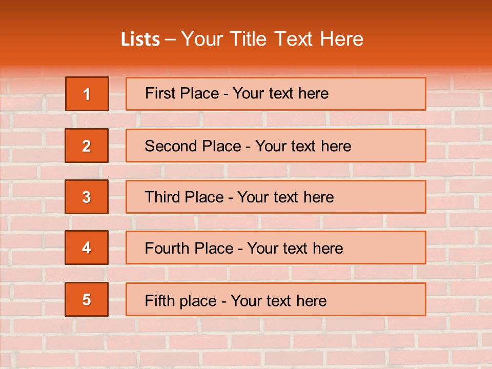 Stonewall Brickwall Urban PowerPoint Template