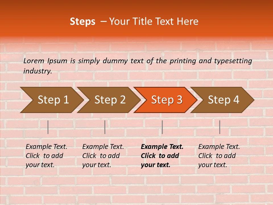 Stonewall Brickwall Urban PowerPoint Template