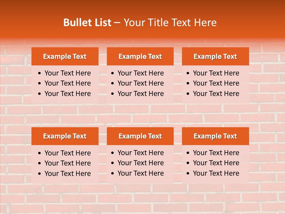 Stonewall Brickwall Urban PowerPoint Template
