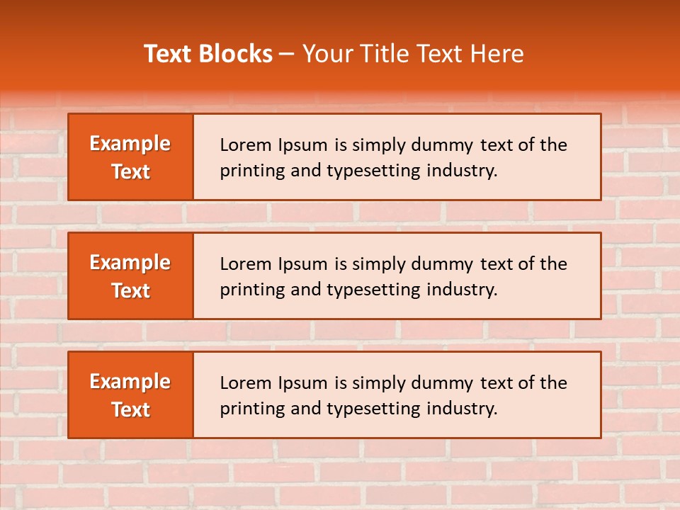 Stonewall Brickwall Urban PowerPoint Template