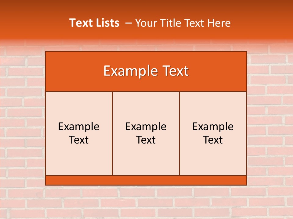 Stonewall Brickwall Urban PowerPoint Template
