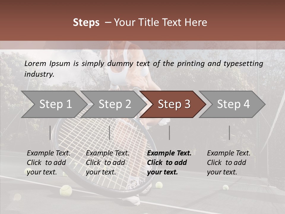 Quarter Strength Play PowerPoint Template