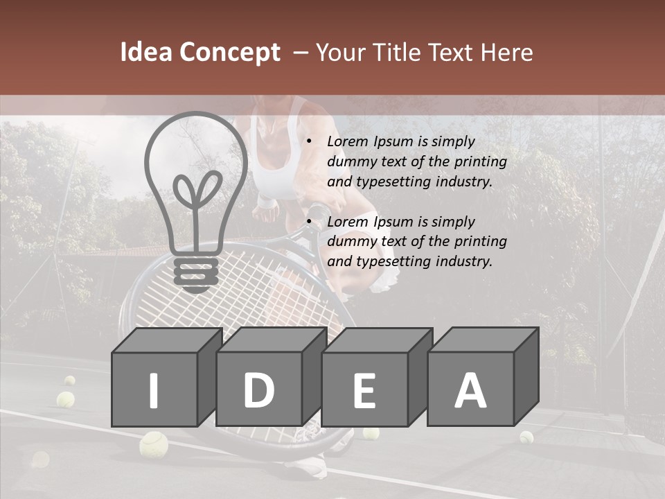 Quarter Strength Play PowerPoint Template