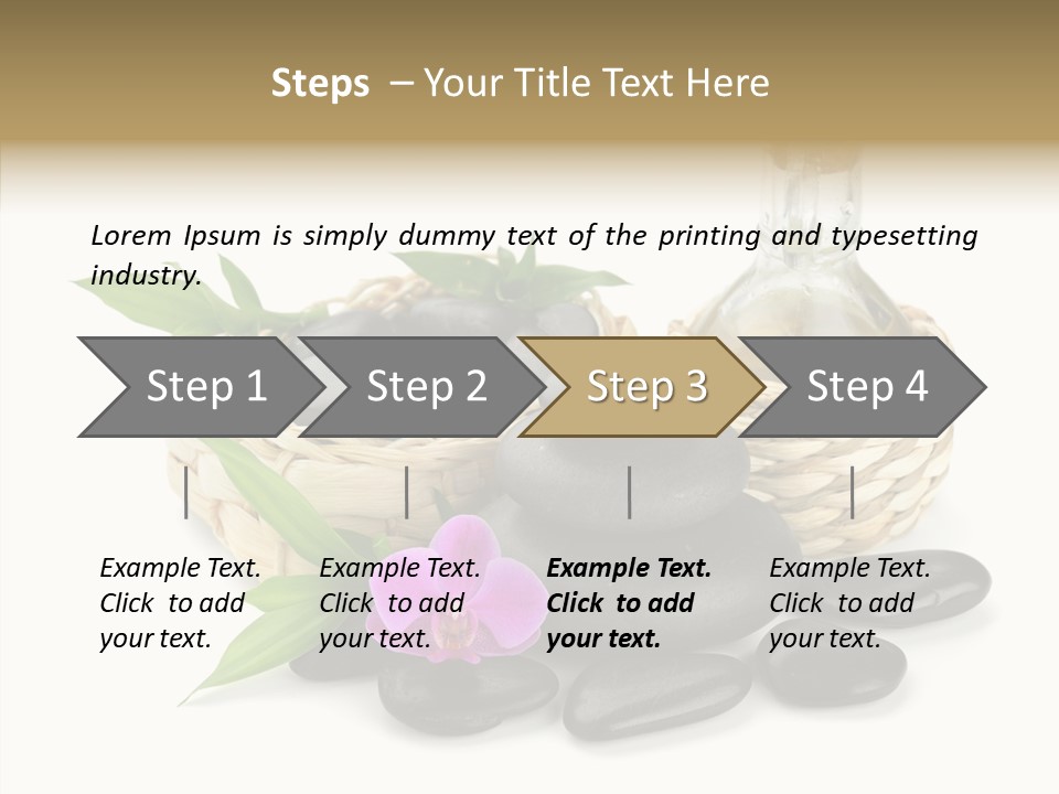 Tropical White Spa PowerPoint Template