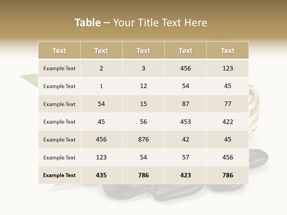 Tropical White Spa PowerPoint Template