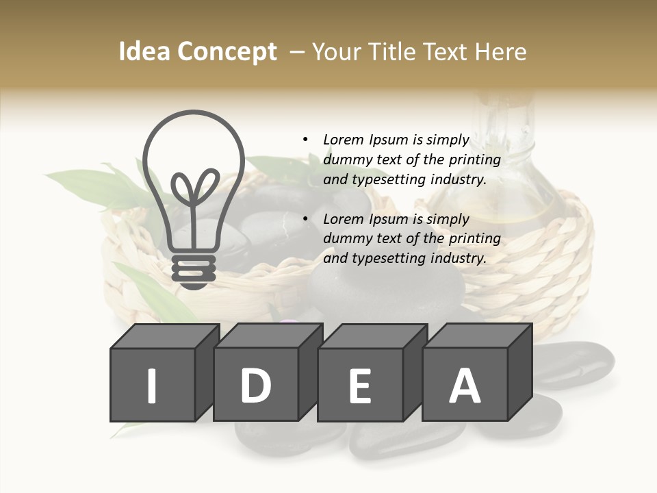 Tropical White Spa PowerPoint Template