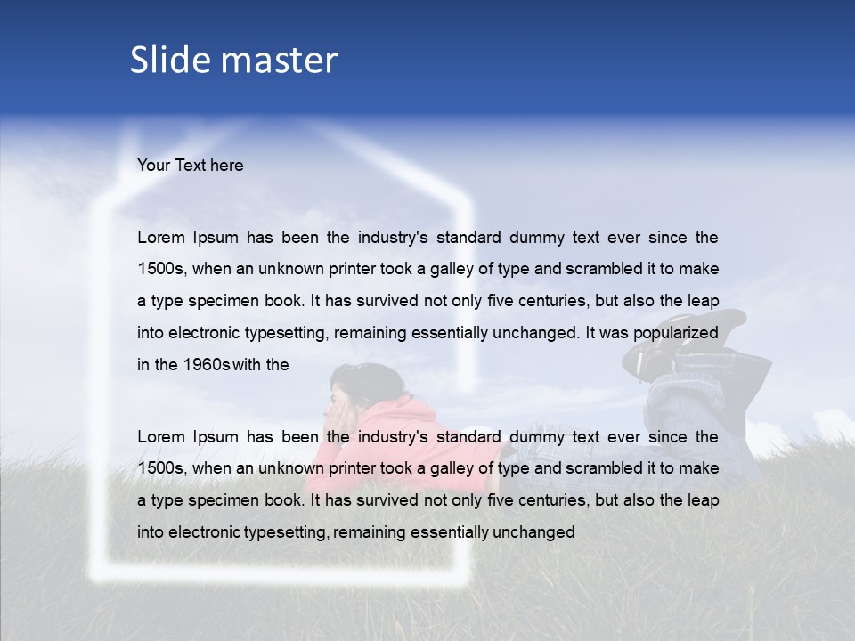 Portrait Purchase Caucasian PowerPoint Template