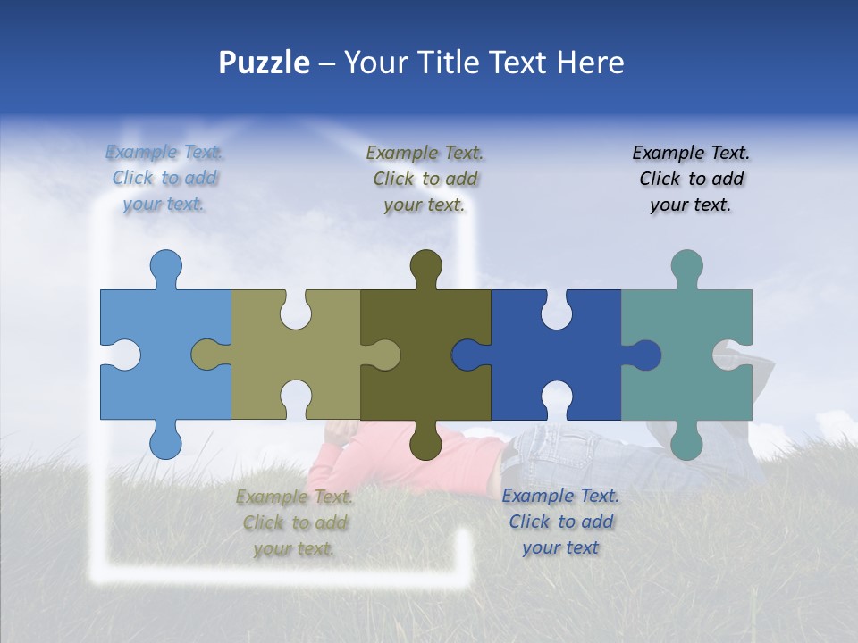 Portrait Purchase Caucasian PowerPoint Template