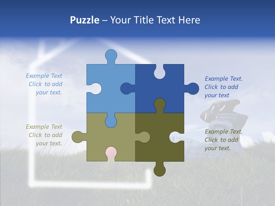 Portrait Purchase Caucasian PowerPoint Template