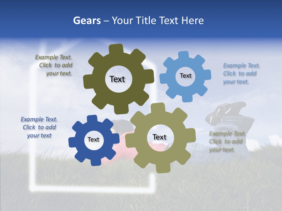 Portrait Purchase Caucasian PowerPoint Template