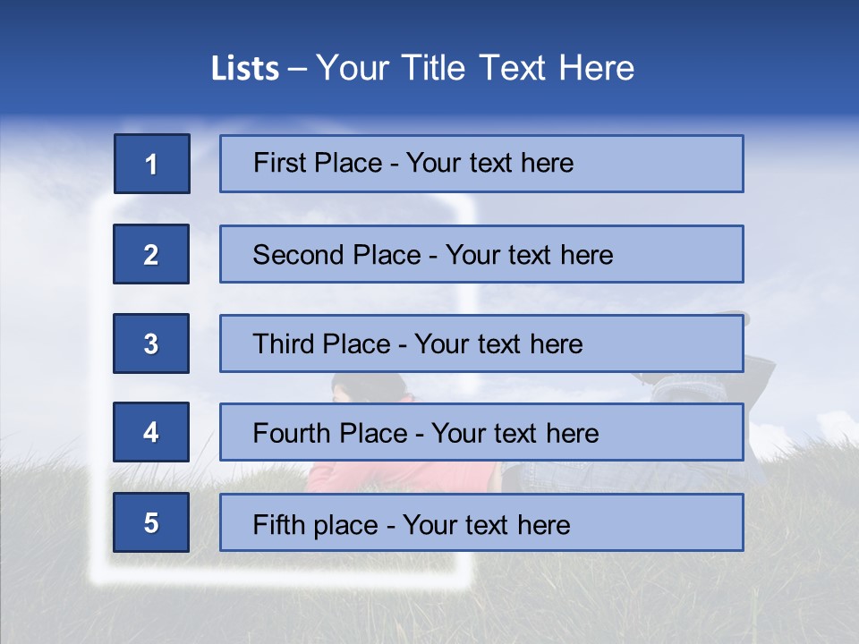 Portrait Purchase Caucasian PowerPoint Template