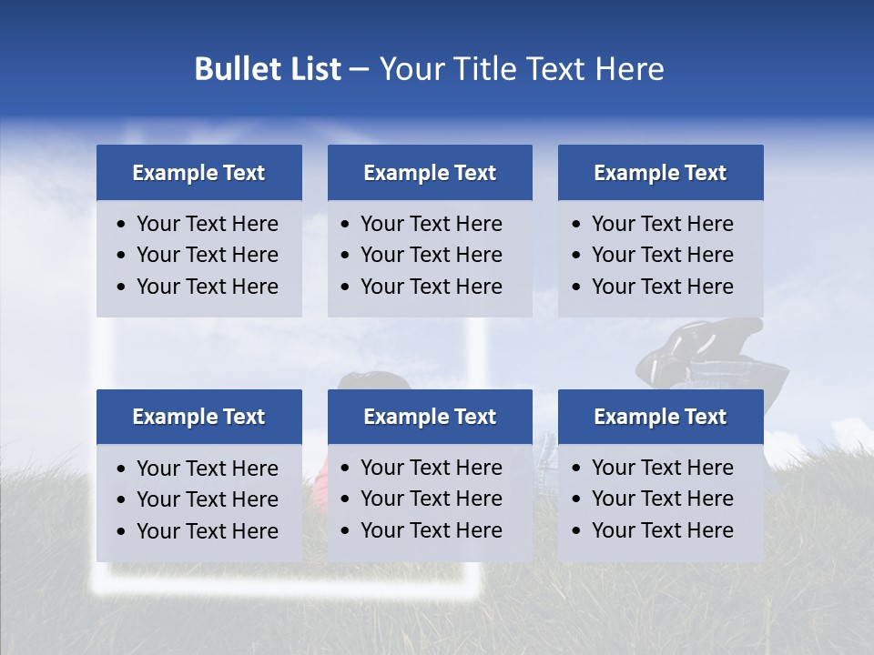 Portrait Purchase Caucasian PowerPoint Template