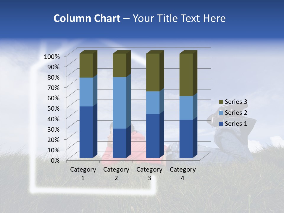 Portrait Purchase Caucasian PowerPoint Template