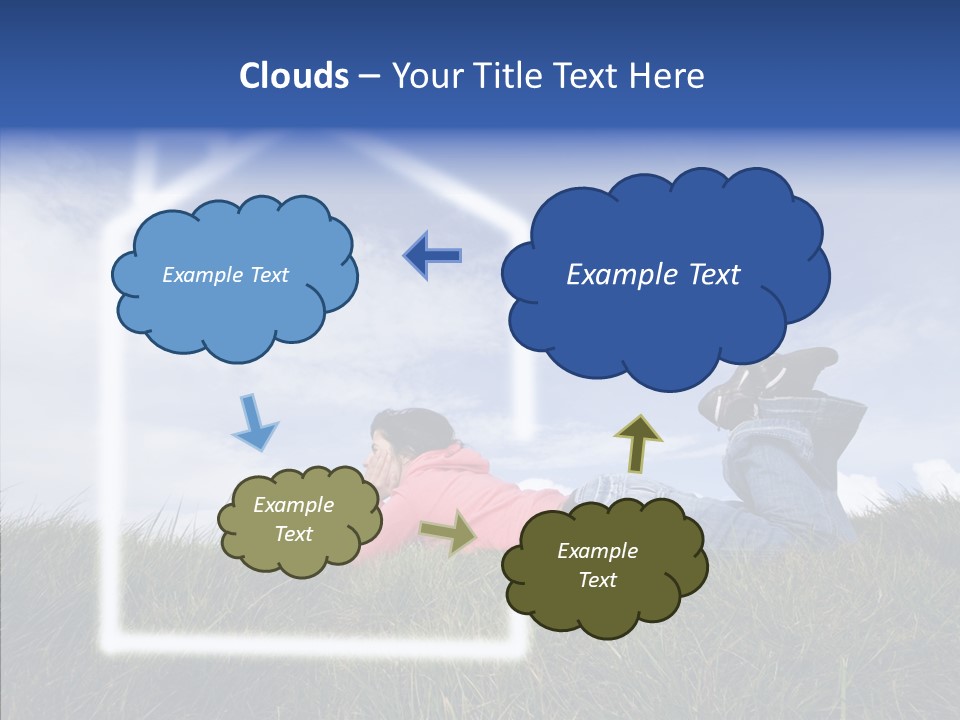 Portrait Purchase Caucasian PowerPoint Template