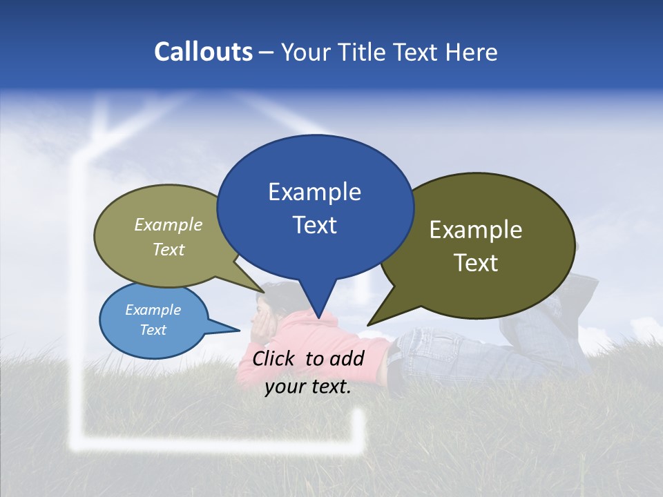 Portrait Purchase Caucasian PowerPoint Template