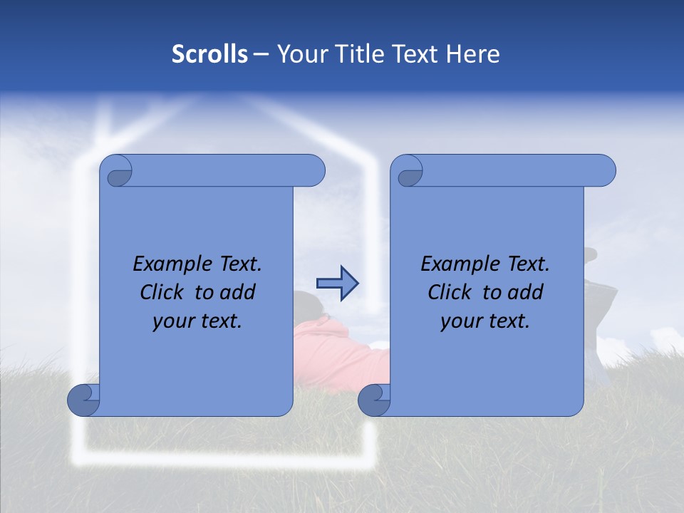 Portrait Purchase Caucasian PowerPoint Template