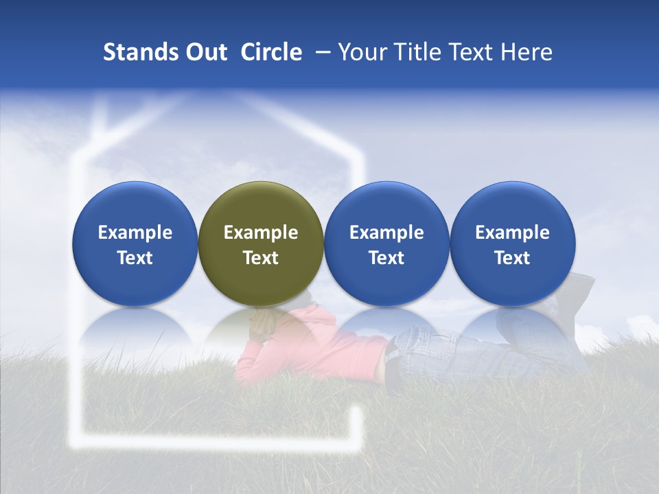 Portrait Purchase Caucasian PowerPoint Template