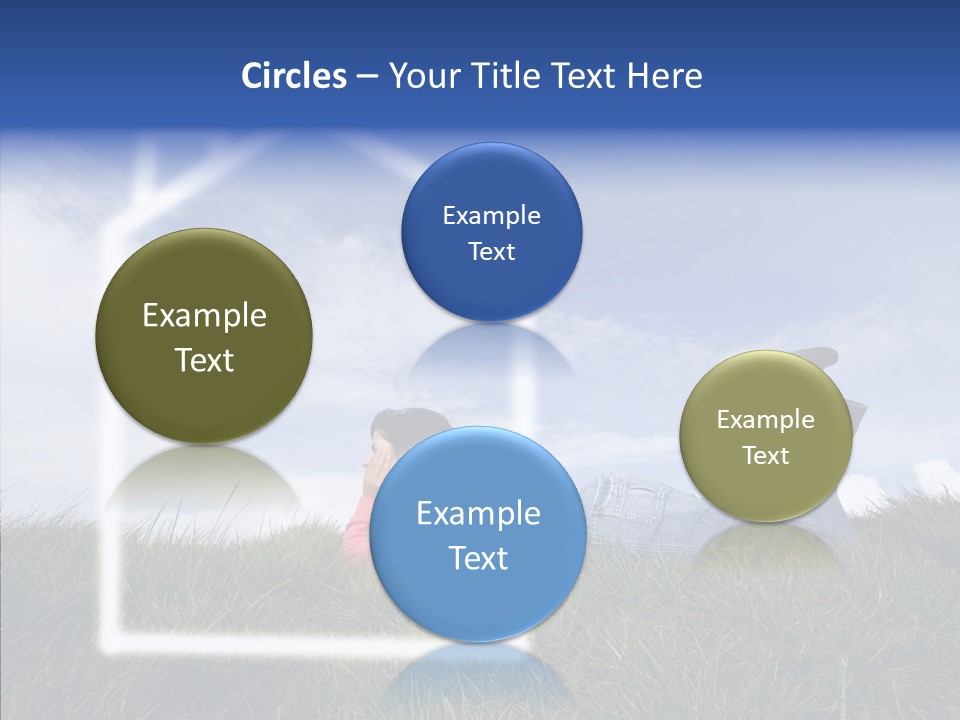 Portrait Purchase Caucasian PowerPoint Template