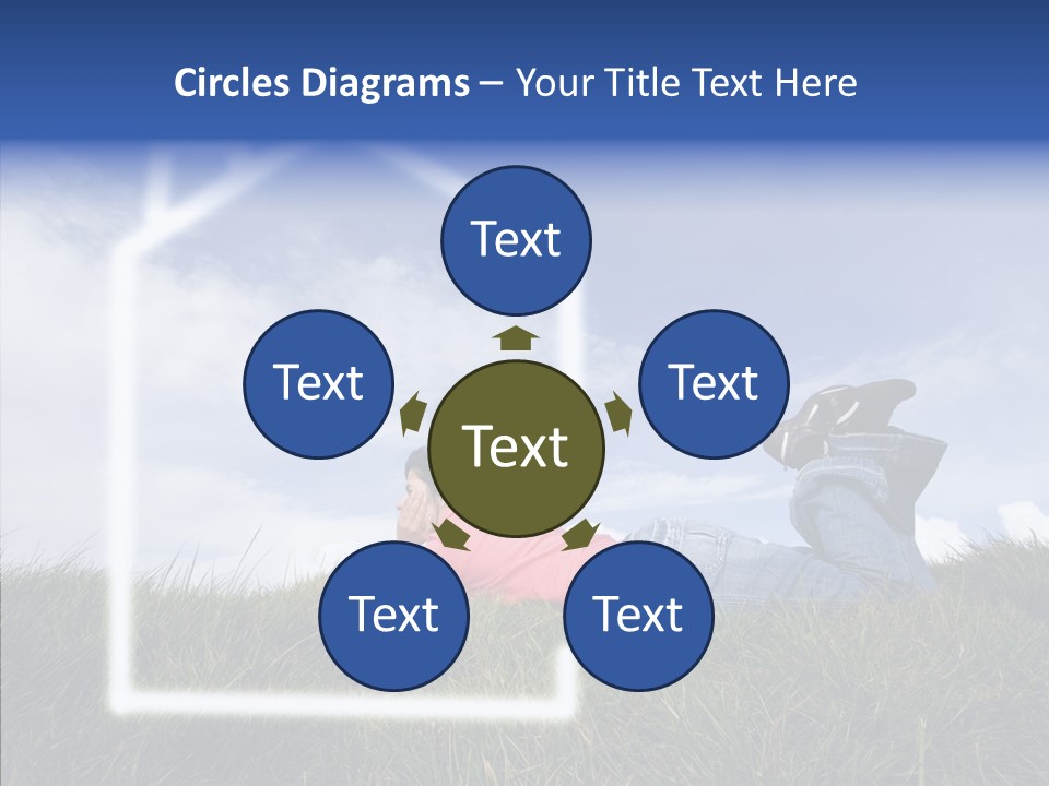 Portrait Purchase Caucasian PowerPoint Template