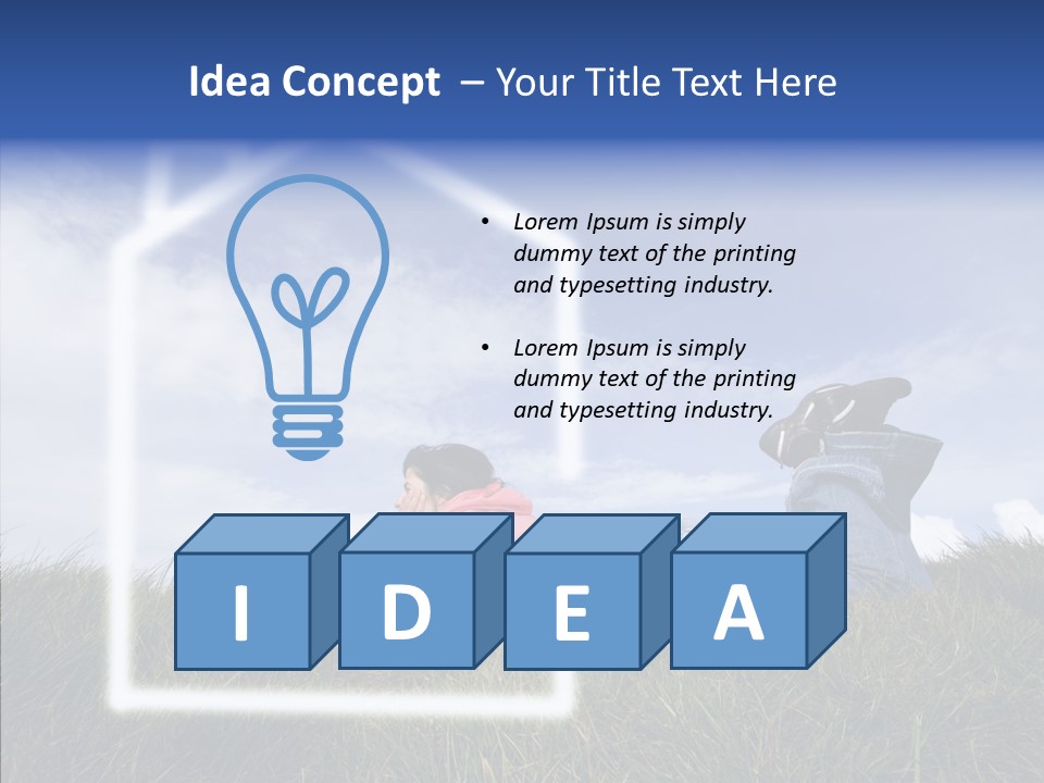 Portrait Purchase Caucasian PowerPoint Template