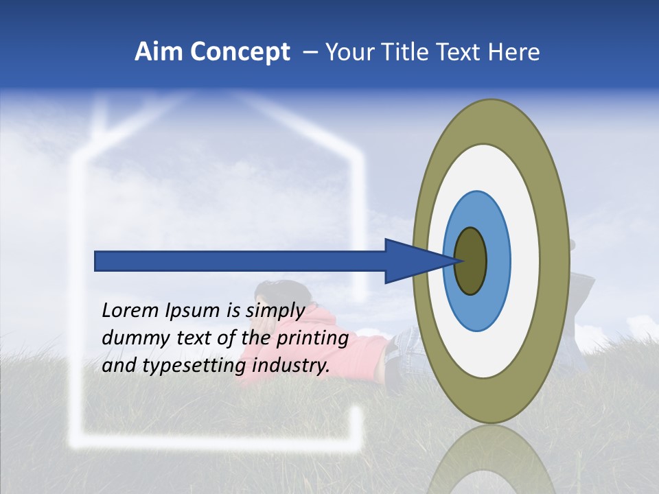 Portrait Purchase Caucasian PowerPoint Template