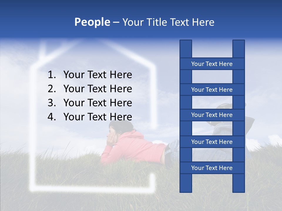 Portrait Purchase Caucasian PowerPoint Template